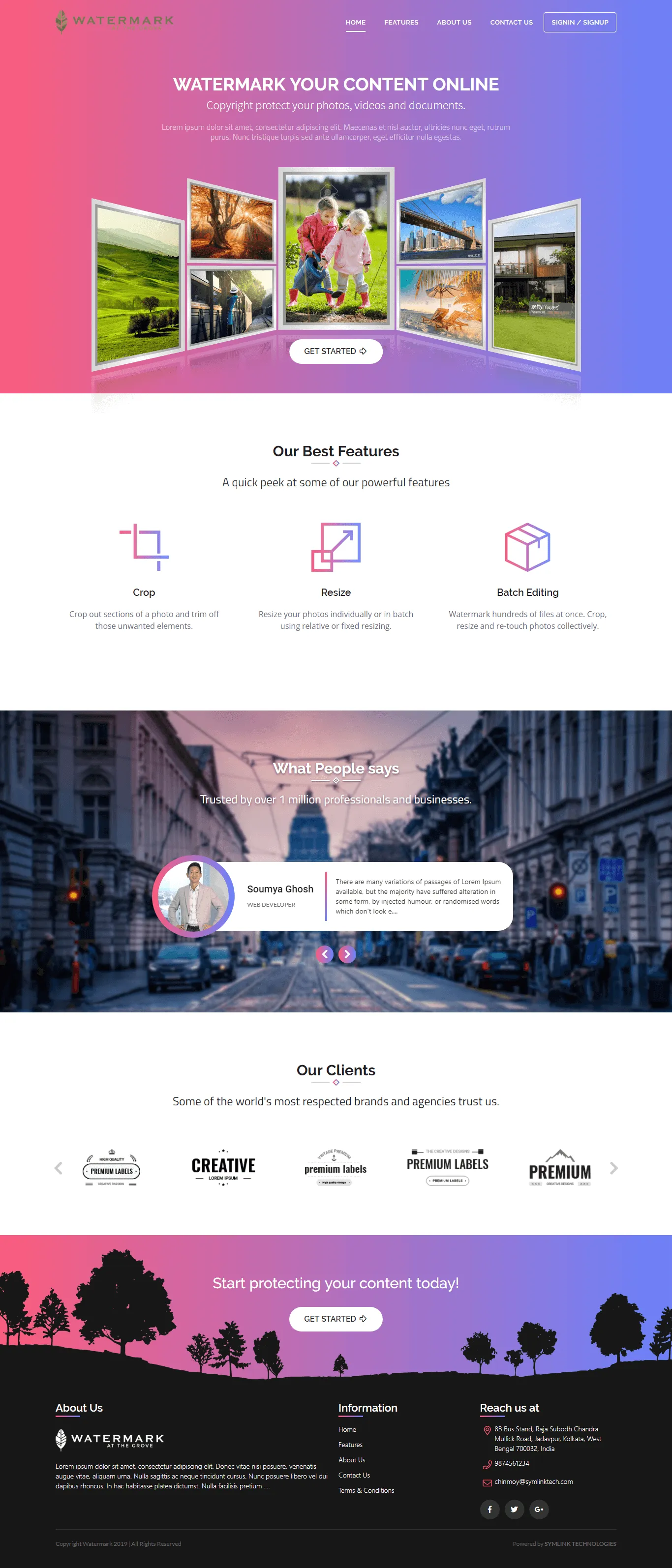 website portfolio by otcdomain